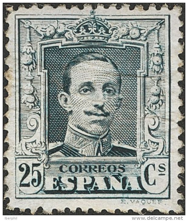 SIGLO XX. Alfonso XIII. Vaquer. 25 Cts Gris Azul Y 25 Cts Azul Gris. ENSAYOS DE COLOR (diferentes Papeles). MAGNIFICOS. - Unused Stamps