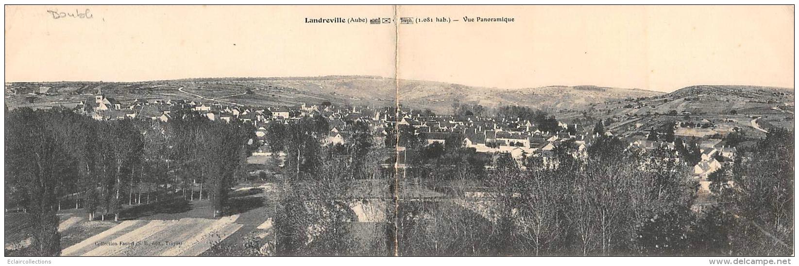 Landreville    10    Vue Panoramique   Carte Double. - Other & Unclassified