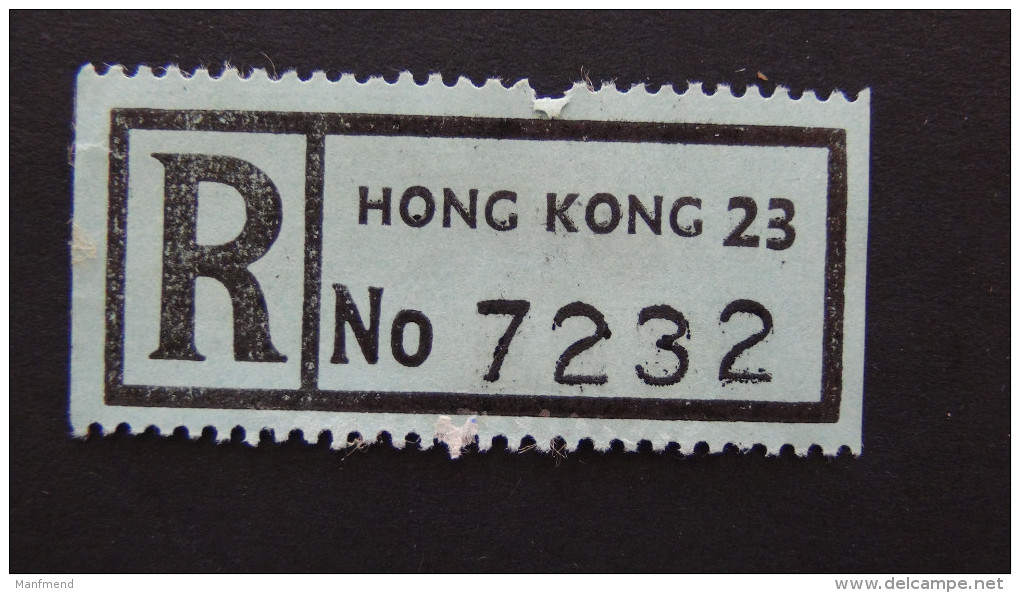 Hong Kong - Registration Label Hong Kong 23 - Look Scan - Autres & Non Classés