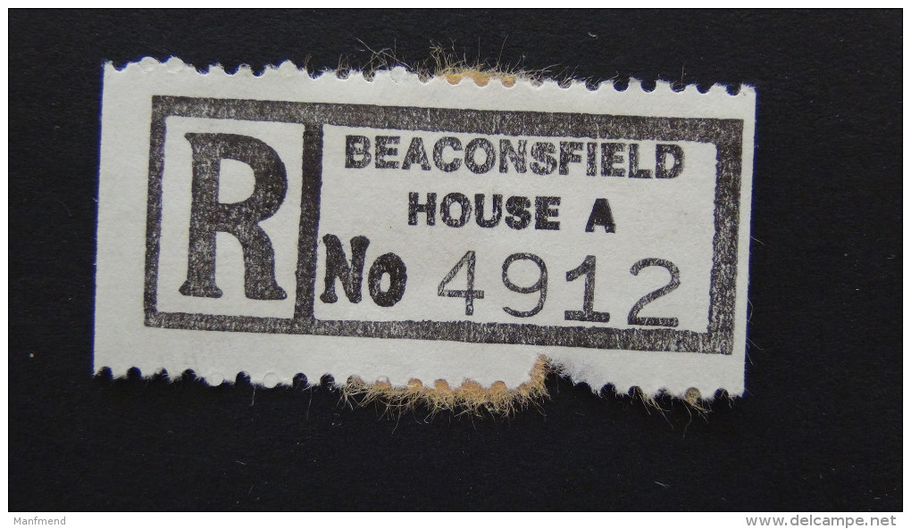 Hong Kong - Registration Label Beaconsfield House A - Look Scan - Andere & Zonder Classificatie