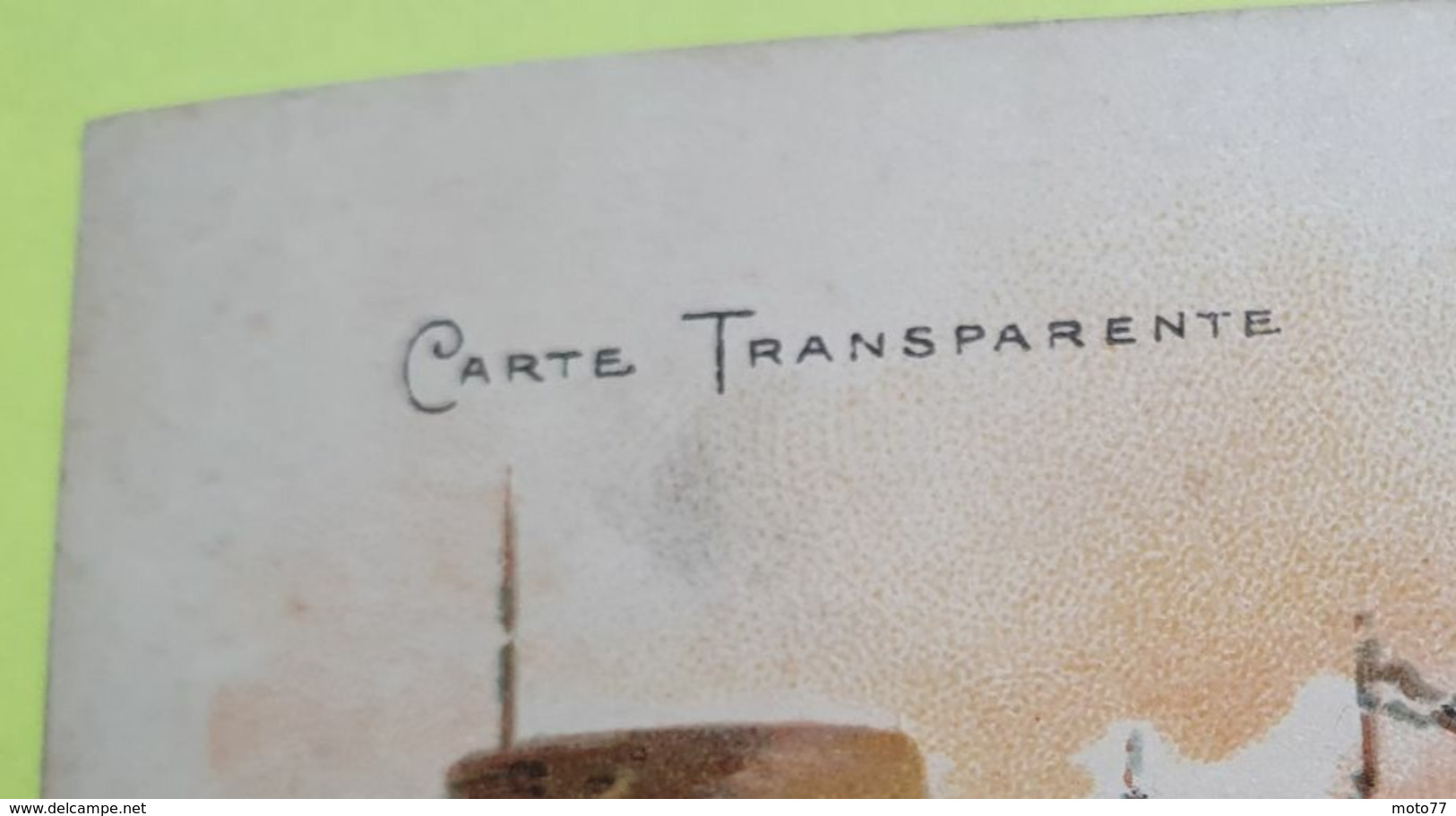 6 CPA cartes postales Chromo - série des  " TRANSPARENTES " - Lefèvre Utile - vers 1900 - Biscuit LU /41