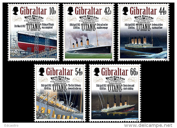 GIBRALTAR 2012 Titanic Centenary 1912-2012 - Gibraltar