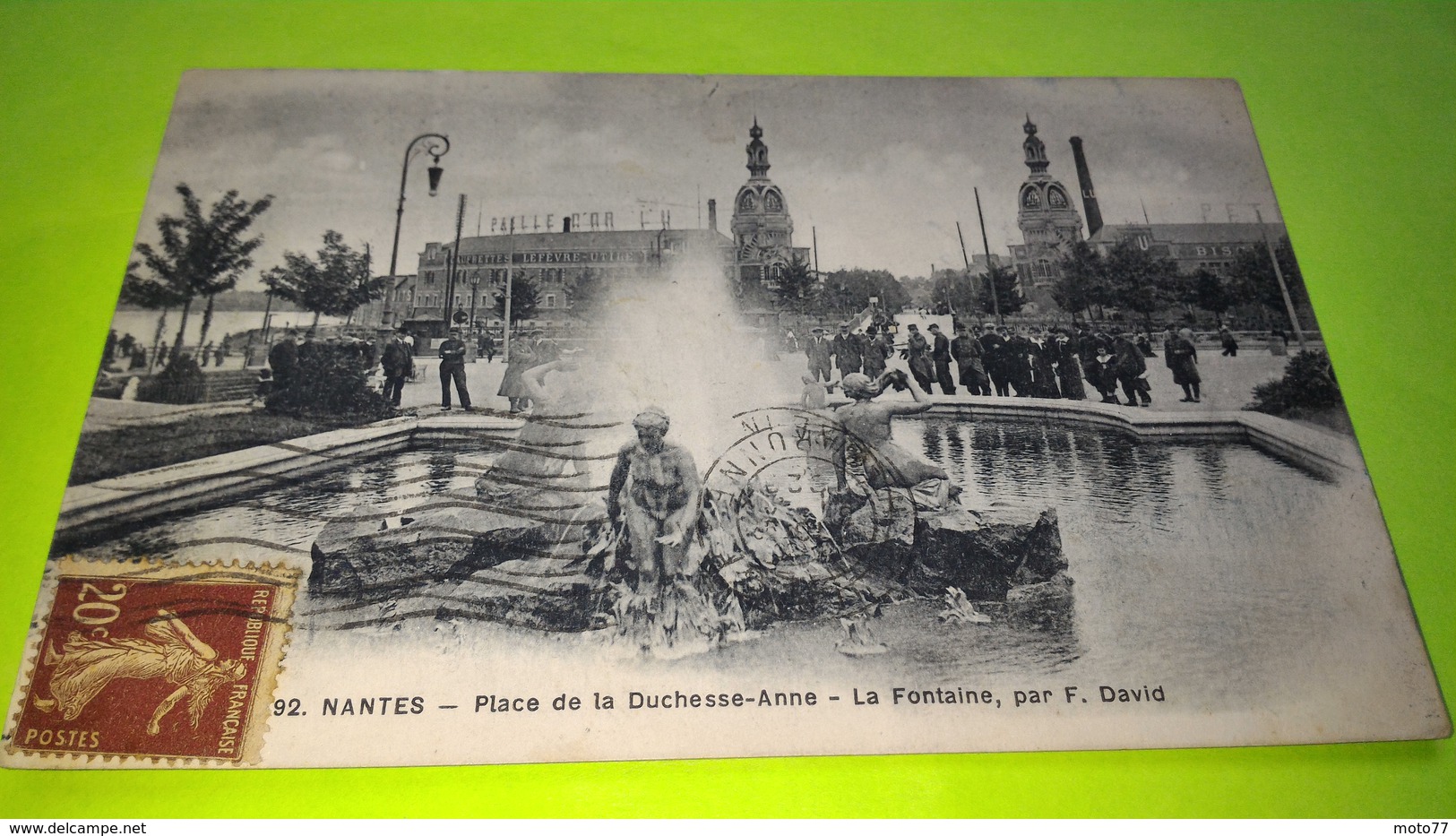 NANTES - CPA Carte Postale Ancienne - Usine Tours Lefèvre Utile - 1920 - Biscuits LU /31 - Nantes