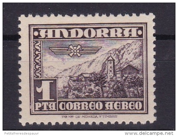 ANDORRA Español / ANDORRE Espagnol - Poste Aérienne Yvert N°PA 1  Neufs MNH ** Cote 27€ - Neufs