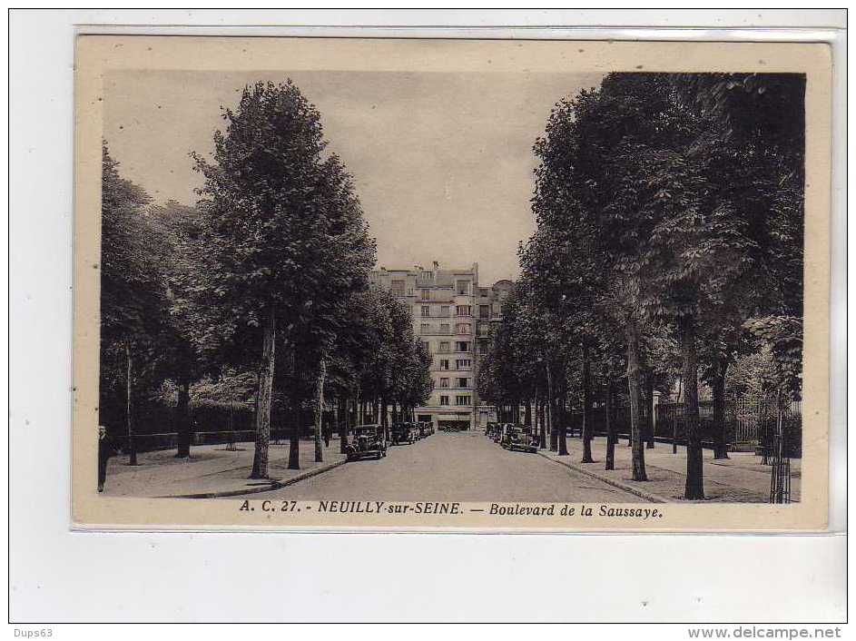 NEUILLY SUR SEINE - Boulevard De La Saussaye - Très Bon état - Neuilly Sur Seine