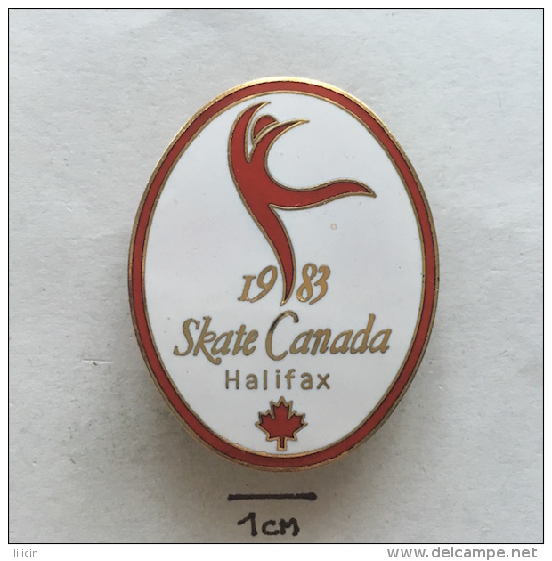 Badge (Pin) ZN002660 - Ice Figure Skating Canada Nova Scotia Halifax 1983 - Eiskunstlauf