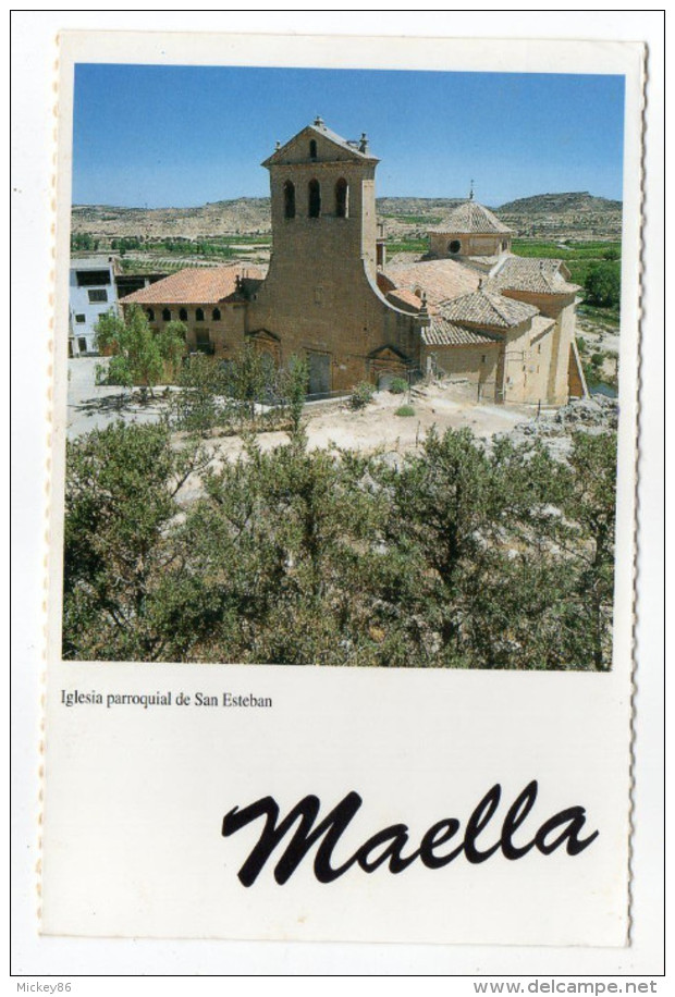 Espagne--MAELLA--1994--Iglesia Parroquial De San Esteban  éd Javier Pellicer...pas Très Courante--cachet Maella - Autres & Non Classés