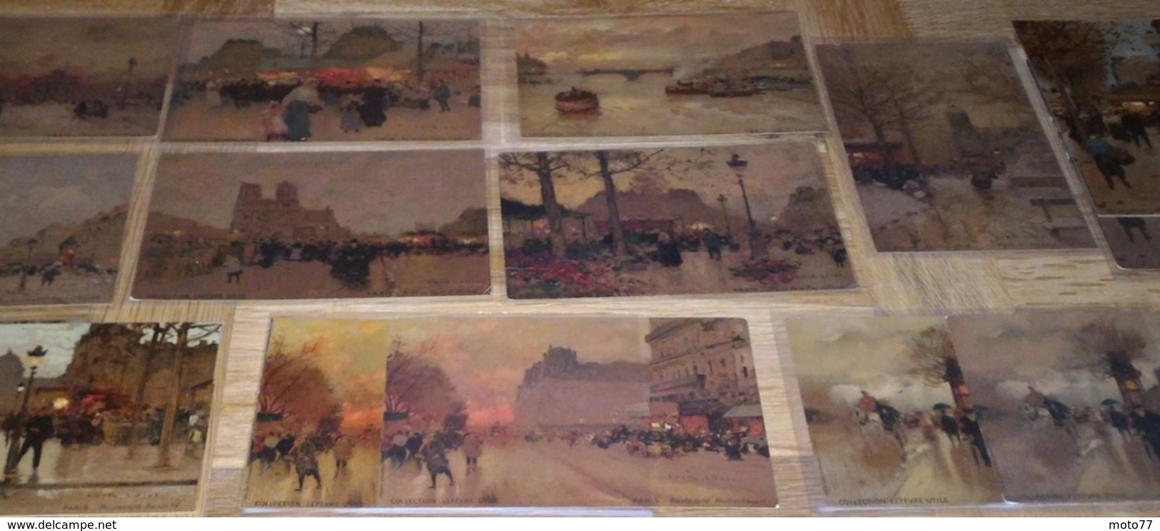 15 CPA Cartes Postales Chromo - PARIS - Luigi Loir - Lefèvre Utile - Vers 1900 - Biscuit LU /40 - Lu