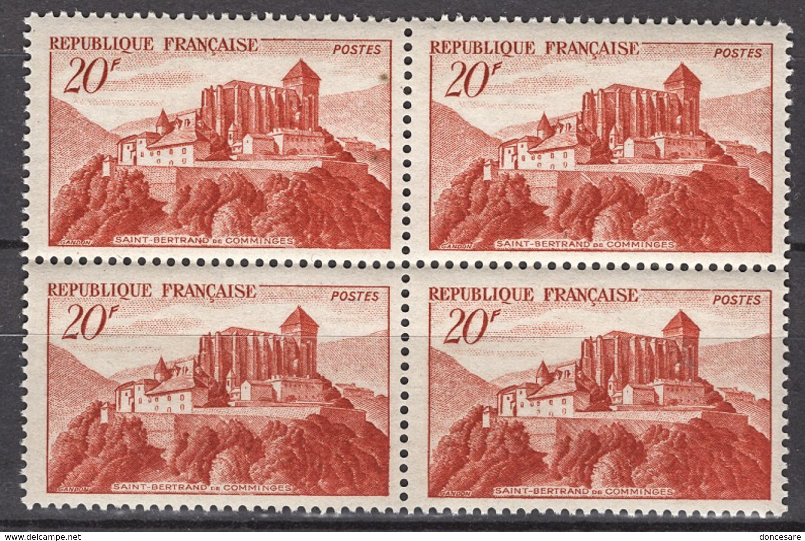 FRANCE 1949 - BLOC DE 4  Y.T. N° 841A - NEUFS** FF756 - Neufs