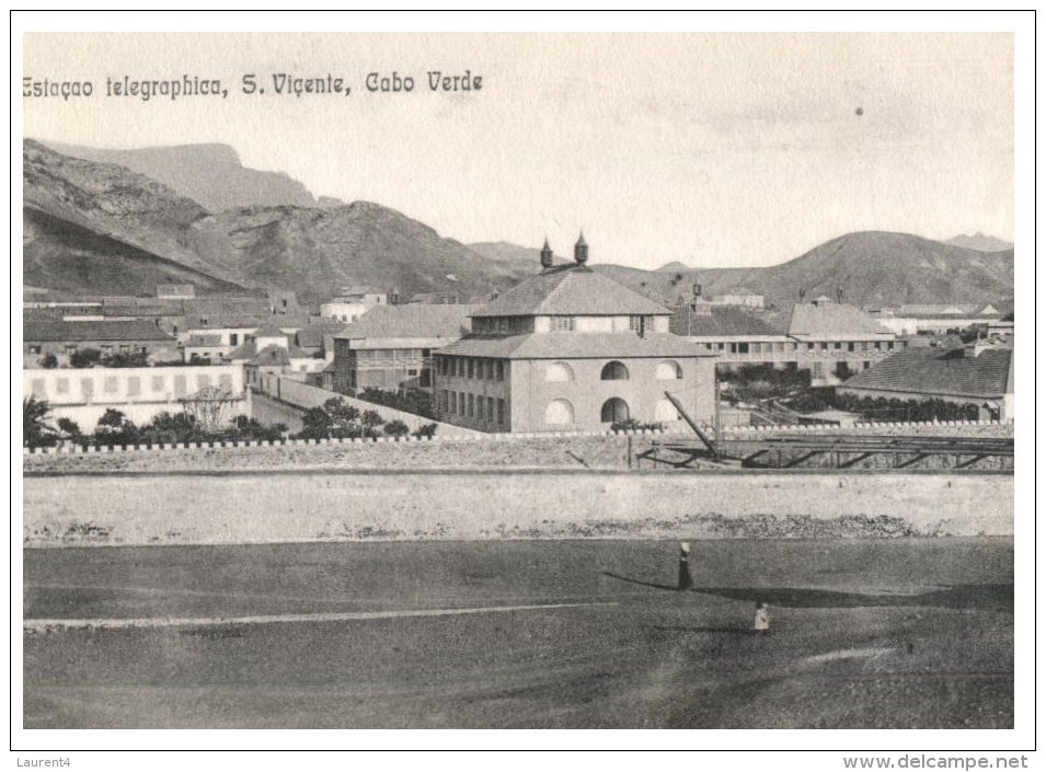 (515) Very Old Postcard - Carte Ancienne - Cap Vert - Cabo Verde - S . Vincente Telegraph Station - Cap Vert