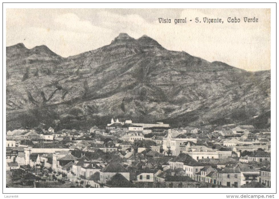 (515) Very Old Postcard - Carte Ancienne - Cap Vert - Cabo Verde - S . Vincente City - Capo Verde