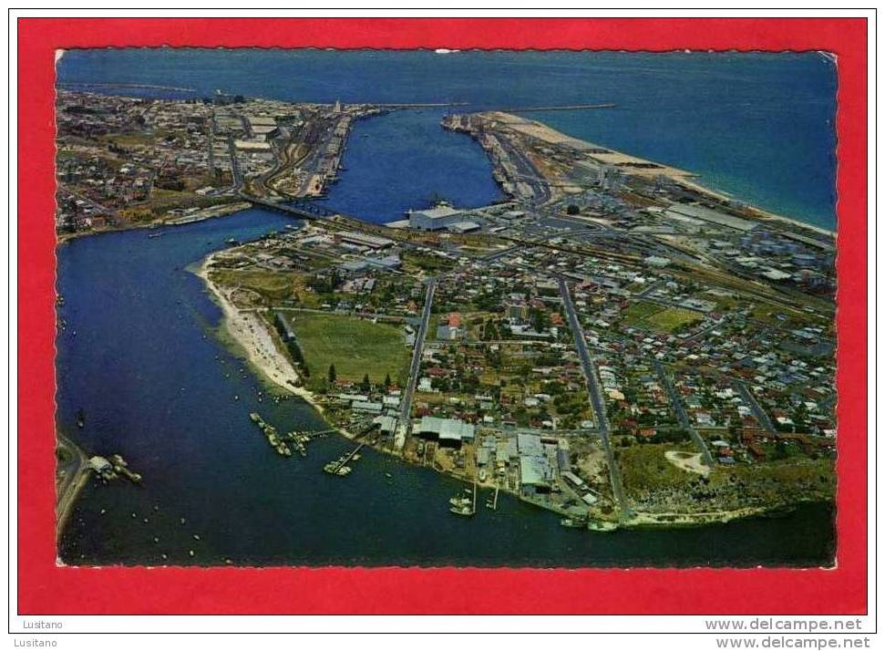 Fremantle - Swan River - Aerial View - Australia ( 2 Scans ) - Fremantle