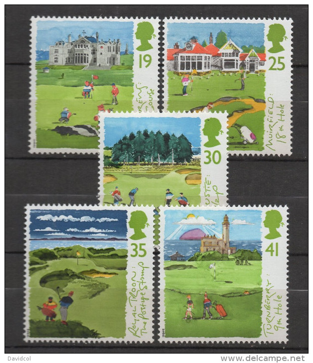 P427.-.GREAT BRITAIN 1994. SCOTT :1567-1571.-. GOLF.-.  SCV US$: 6.00 - Golf