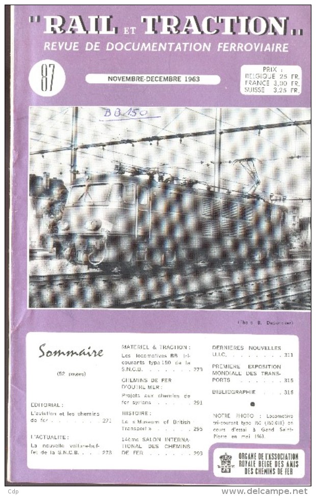 Rail Et Traction   1963   Documentation Ferroviaire - Chemin De Fer