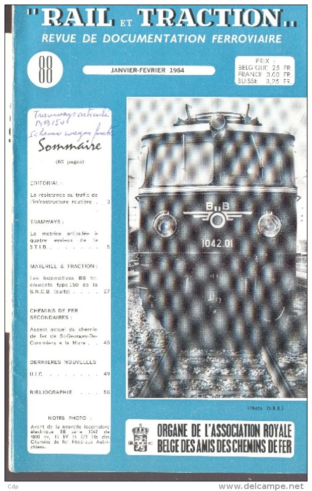 Rail Et Traction   1-2 /1963   Documentation Ferroviaire - Ferrocarril