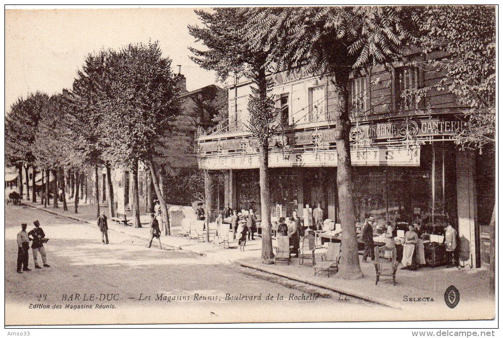 7374. CPA 55 BAR LE DUC. LES MAGASINS REUNIS. BOULEVARD DE LA ROCHELLE. - Bar Le Duc