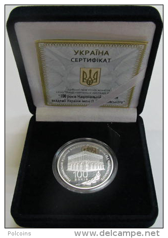 Ukraine - 5 Grivna Silver Coin 2013  "100 Years Of P.I.Tchaikovsky National Music Academy Of Ukraine" PROOF - Ucrania