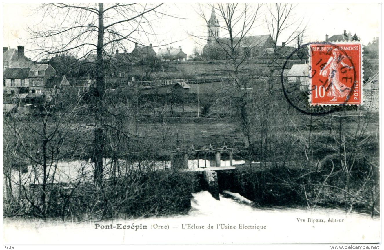 N°129 G -cpa Pont Ecrepin -l'écluse De L'usine électique- - Pont Ecrepin