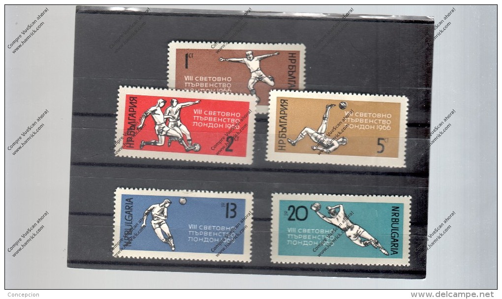 BULGARIA Nº 1426 AL 1430 - 1966 – Angleterre