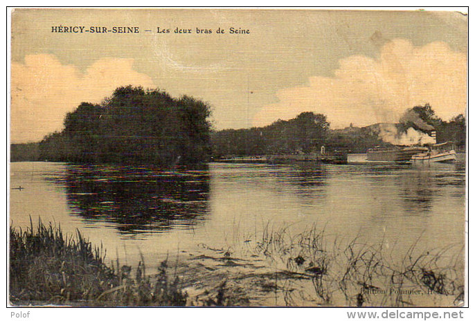 HERICY UR SEINE - Les Deux Bras De Seine - Vue De L' Ile Et Du Barrage De Samois (90612) - Autres & Non Classés