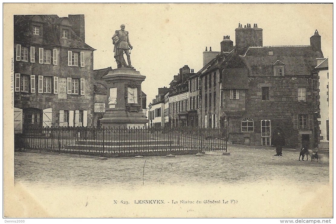 623- LESNEVEN - La Statue Du Général Le Flo -sans éditeur - Lesneven