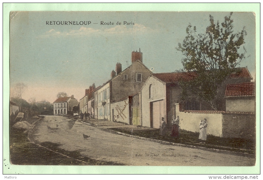 RETOURNELOUP ,Environs De'Esternay , Route De Paris - Esternay