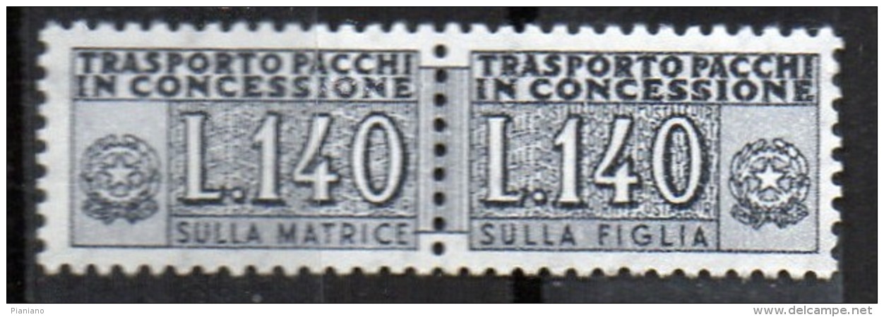 PIA - Specializzazione  :1960 :  PACCHI CONCESSIONE : £ 140 - (SAS 15 - CAR 17) - Varietà E Curiosità