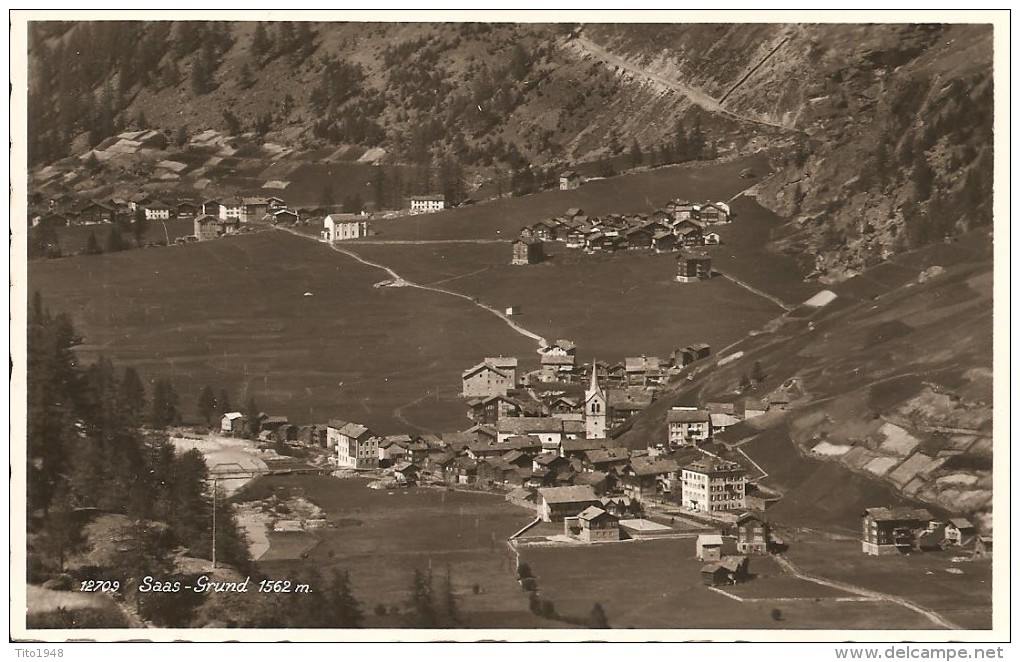 Schweiz, Ca. 1930, Saas - Grund, Ungl., Siehe Scans! - Saas Im Prättigau