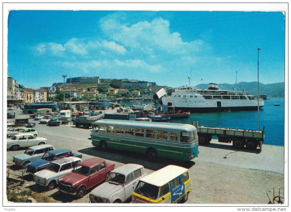 MA55      LIVORNO - Isola D' Elba - Portoferraio - Il Porto Con Traghetto - Corriera - Autobus - Livorno