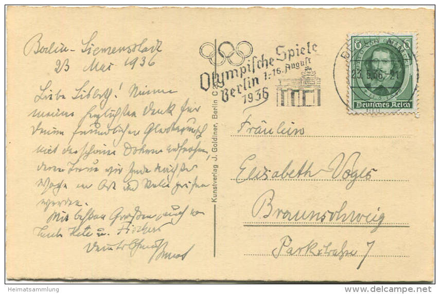 Berlin-Siemensstadt - Evangelische Kirche - Verlag J. Goldiner Berlin Gel. 1936 - Spandau