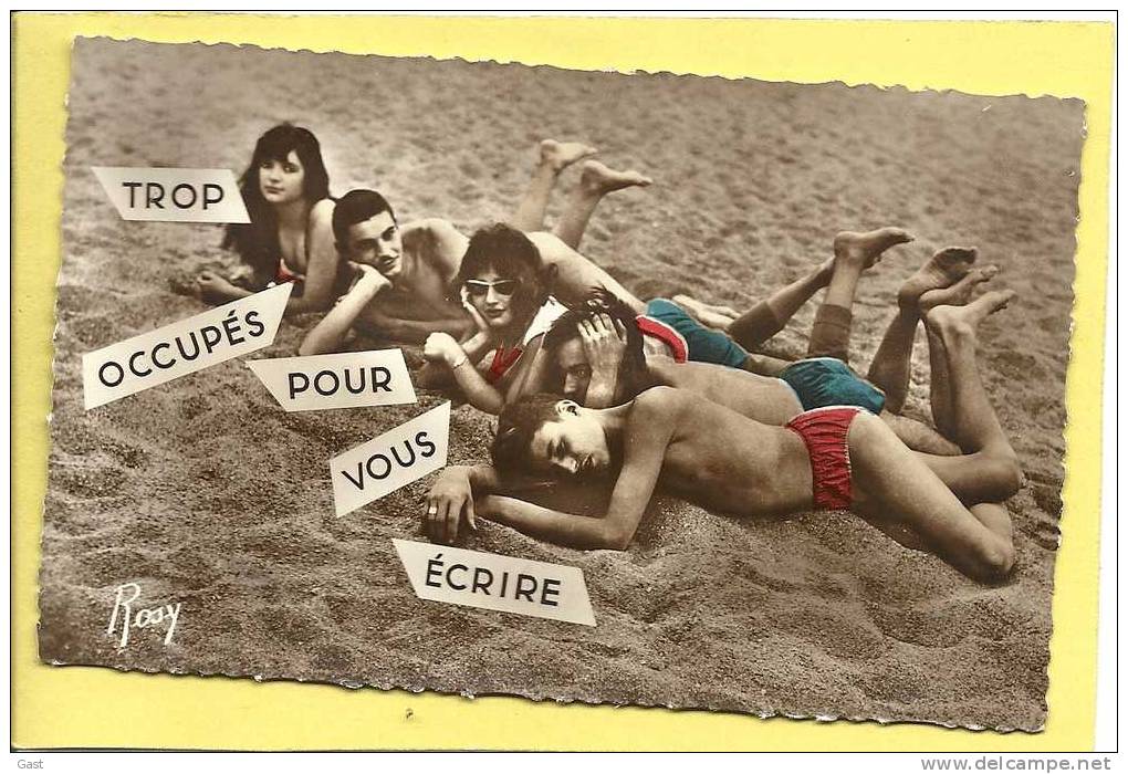 EN  VACANCES   MAILLOTS DE BAINS   TROP OCCUPES POUR VOUS ECRIRE - Pin-Ups