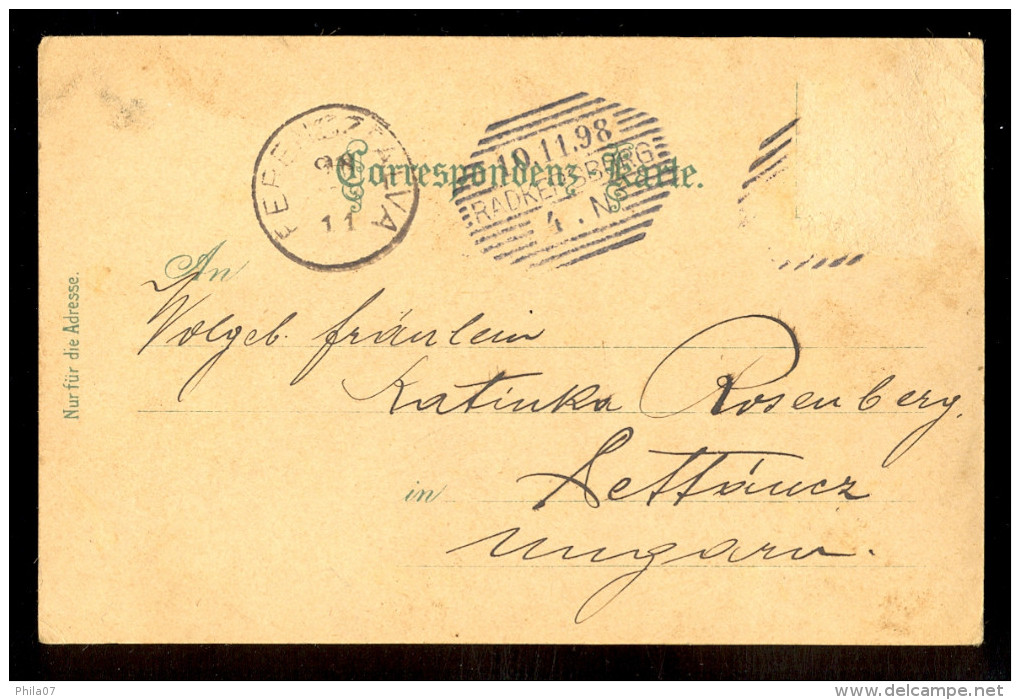 Gruss Aus Hochenegg B Cilli - Steiermark / Litho., Year 1898 / Circulated Long Line Postcard - Slovénie