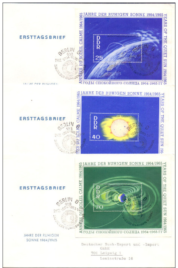 DDR Block 20-22 Auf 3 FDC Gest. (€ 35,00) - Ansehen!! - Briefe U. Dokumente