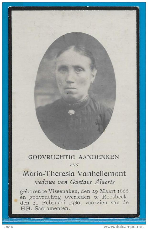Bidprentje Van Maria-Theresia Vanhellemont - Vissenaken - Roosbeek - 1866 - 1930 - Images Religieuses