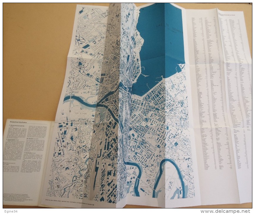 SUIISE / GENEVE - Jean-Paul Galland - Dictionnaire des Rues de Genève  avec plan - 1963