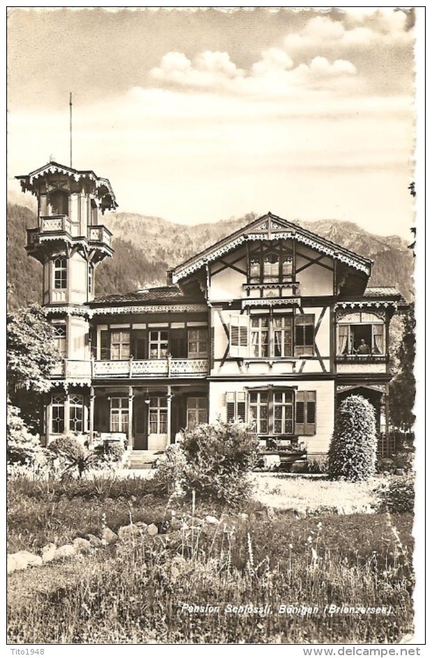 Schweiz, 1940, Pension Schlössli, Bönigen, Interlaken Nach Steffisburg, Siehe Scans! - Bönigen