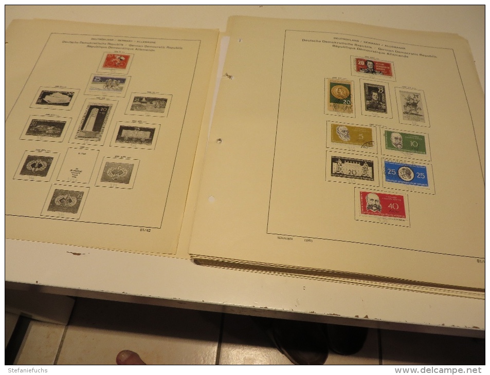 DEUTSCHLAND  D D R  1960  Bis  1980  Posten   O / * /   MARKEN  Auf  SCHAUBEK - VORDRUCKTEST - Sonstige & Ohne Zuordnung