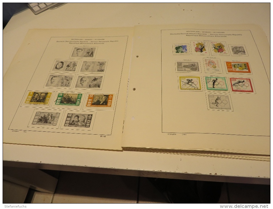 DEUTSCHLAND  D D R  1960  bis  1980  Posten   o / * /   MARKEN  auf  SCHAUBEK - VORDRUCKTEST