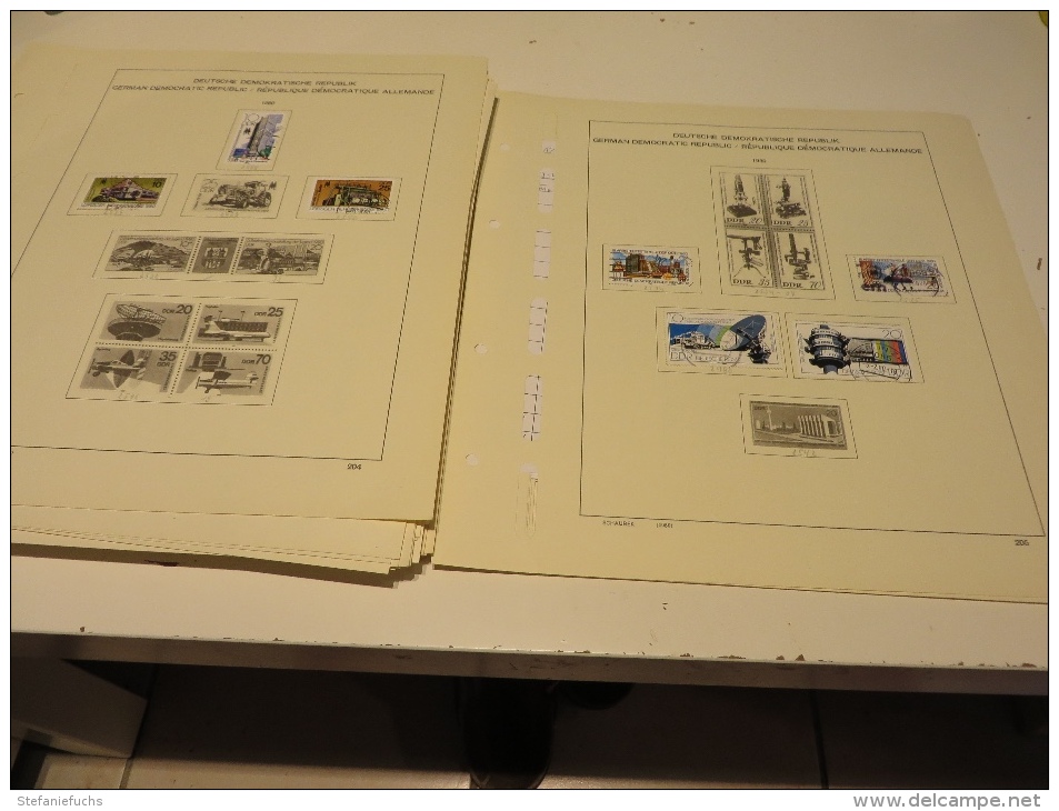 DEUTSCHLAND  D D R  1960  bis  1980  Posten   o / * /   MARKEN  auf  SCHAUBEK - VORDRUCKTEST