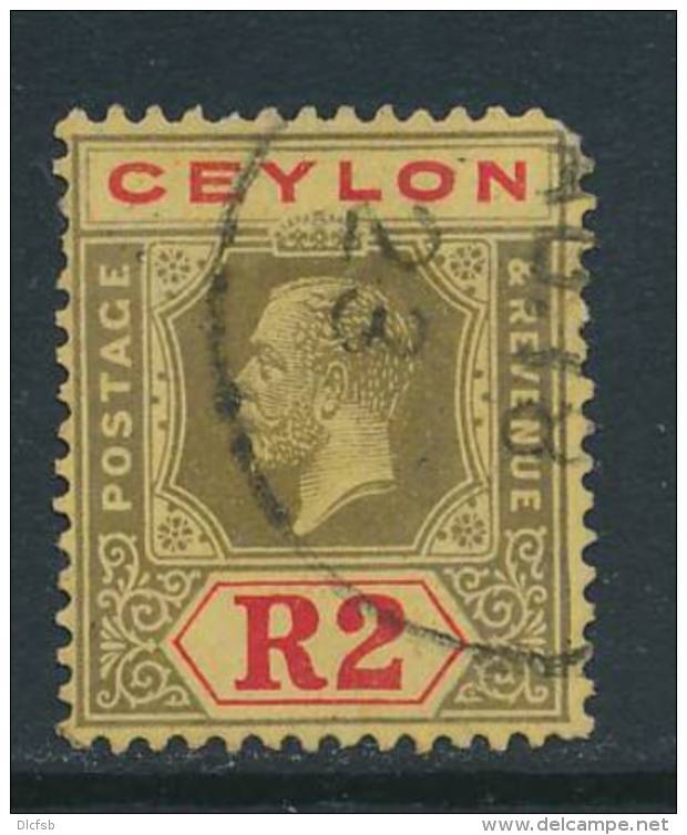 CEYLON, 1921 2R Wmk Script CA, Rounded Corner - Ceylon (...-1947)