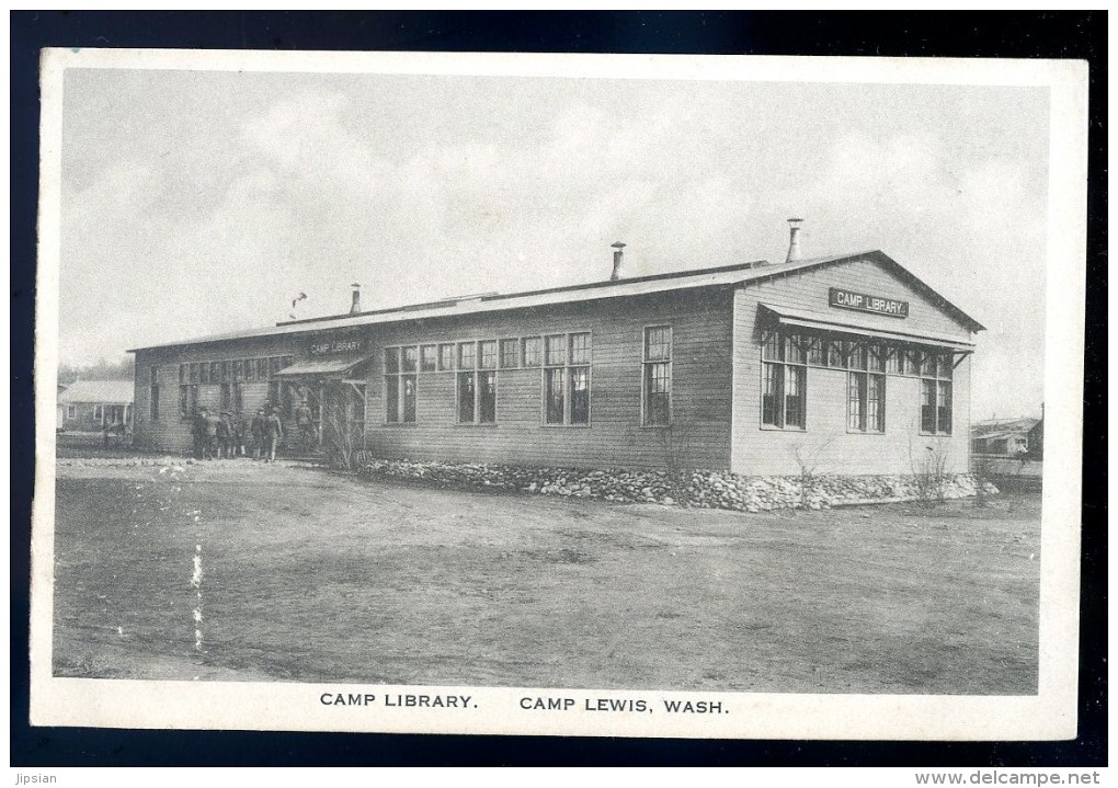 Cpa Usa Wash Camp Lewis Camp Library   LIOB102 - Autres & Non Classés