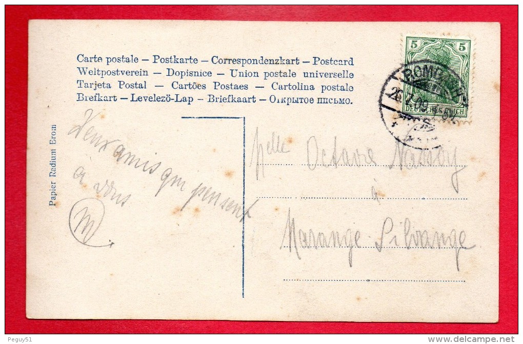 Cachet  Rombach  (Rombas) Du 26.07.1909 Sur CP Geraldine Farrar - Lettres & Documents