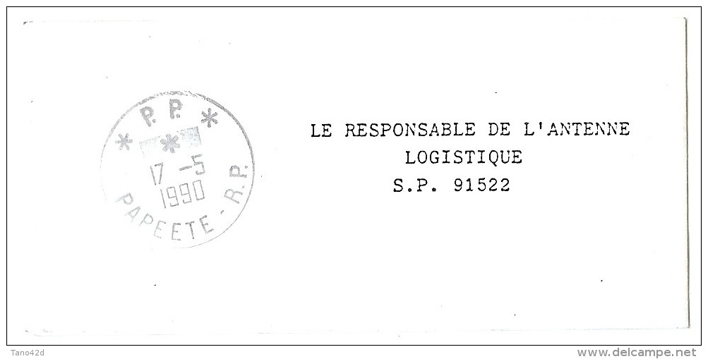 CTN42 - POLYNESIE FRANCAISE MANCHETTE DE JOURNAL 17/5/1990 - Cartas & Documentos