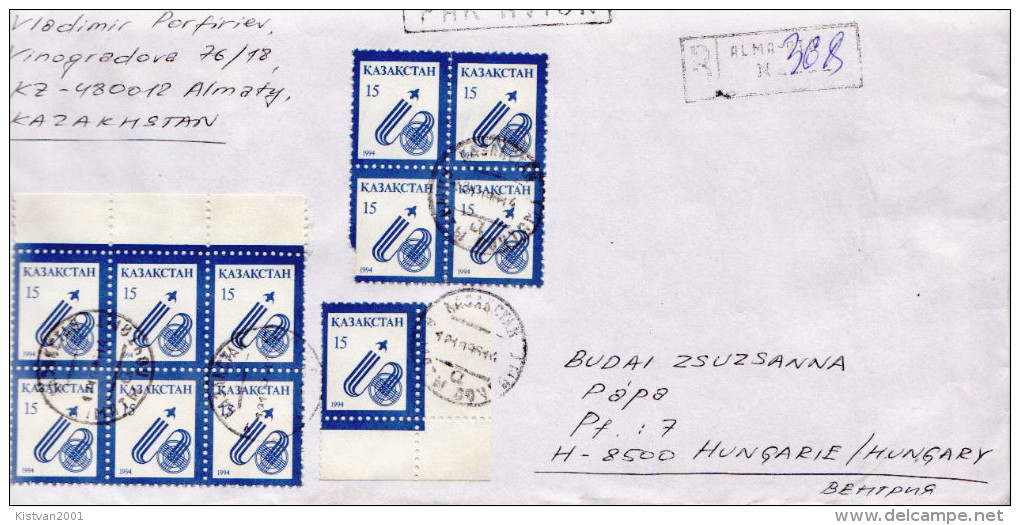 Postal History Cover: Kazakhstan Stamps On Cover - Kazakhstan