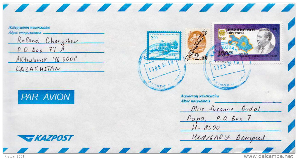 Postal History Cover: Kazakhstan Stamps On Cover - Kazakistan