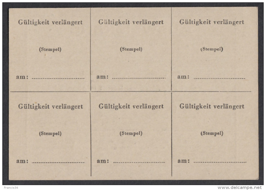 Petit Lot " Ausweis " Papiers D'identités - 1941/1944 ( Comprenant 4 Cartes ) - 1939-45