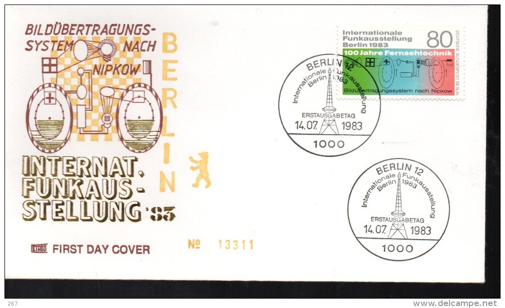 ALLEMAGNE BERLIN  FDC  1983  Telecommunication - Telecom