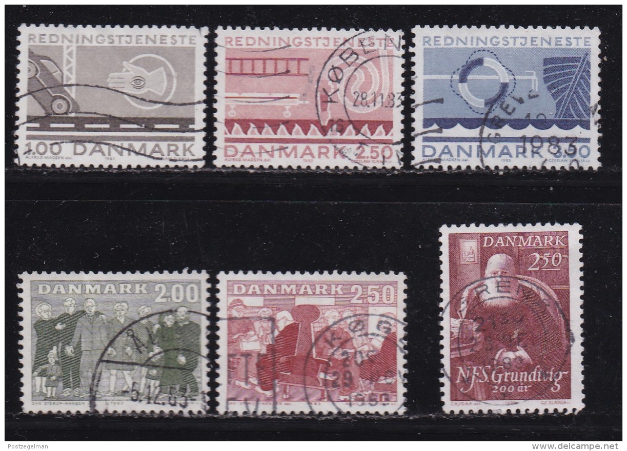 DENMARK, 1983, Used Stamp(s),   Commomeratives, MI 785=791, #10163, 6 Values - Used Stamps