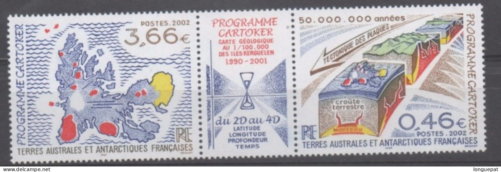 TAAF  - Programme Cartoker (Carte Géologique De Kergyelen) - Tectonique Des Plaques, Carte - - Neufs