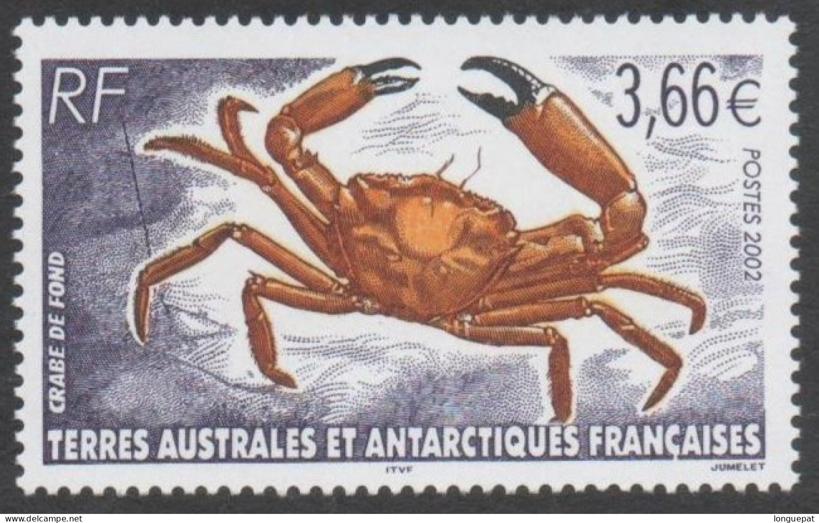 TAAF  - Faune Antarctique - Crabe De Fond - Faune Marine - - Ungebraucht